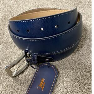 New Links & King Italian Smooth Leather Belt Size 40 (SOLD OUT)